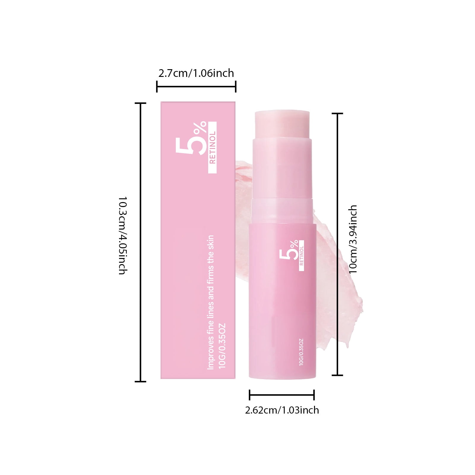 Alvantor Pink Collagen Volume Multi Balm for Face Neck Dry Skin with 5% Retinol, Hydrating Collagen Balm, Smooth Supple Texture, 0.35oz