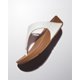thumbnail image 5 of Sandalias tipo chancla FitFlop Lulu, puntera, piel blanca para mujer, 5 of 7