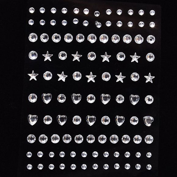 Diamantes de imitación autoadhesivos para ojos, cara, cuerpo, uñas, accesorios para festivales para Tomshoo Pegatina