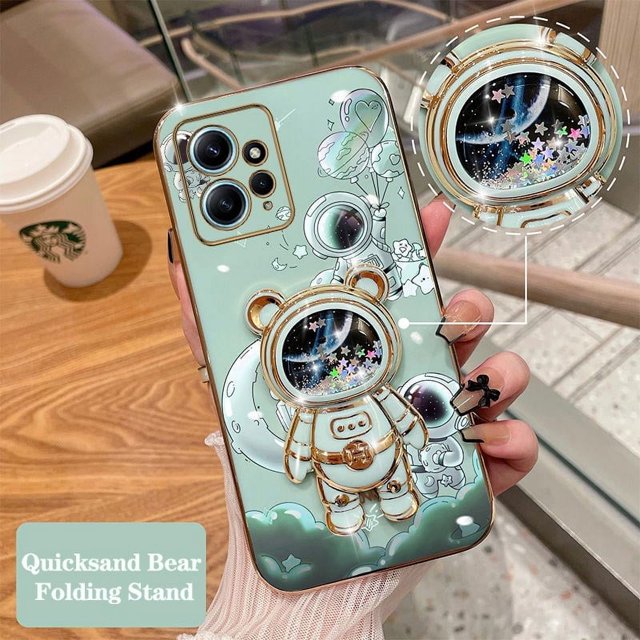 Funda Con Soporte De Teléfono Para Xiaomi Redmi Note 12 12Pro 12S 12 Pro Plus 10 12R 12 Turbo 10S De Astronauta De Arenas Movedizas