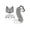 A003- Gray, variant on 3 Pack, Black Masquerade Mask, Furry Fox Mask, Fox Tail Accessory and Bell Choker Set, Halloween Accessories for Masquerade Parties, Events, Black