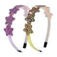 thumbnail image 1 of Bandas con purpurina Laklulu para niñas pequeñas, bandas de lentejuelas con dientes, banda antideslizante, accesorios para el cabello (2 piezas), 1 of 5