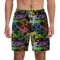 thumbnail image 3 of Uemuo Game Joysticks Pattern Mens Swim Trunks Quick Dry Board Shorts with Mesh Lining, Stretch Beach Shorts Quick Dry No-Chafing Board Shorts-Small, 3 of 9