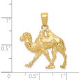 thumbnail image 5 of 14K Yellow Gold 3D Camel Pendant (27 X 23) Made In Peru k3322, 5 of 6
