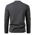 thumbnail image 4 of KyCheLot Crewneck Fall Tshirts for Men Soft Comfy Long Sleeve Slim Thermal Basic Undershirts, 4 of 4