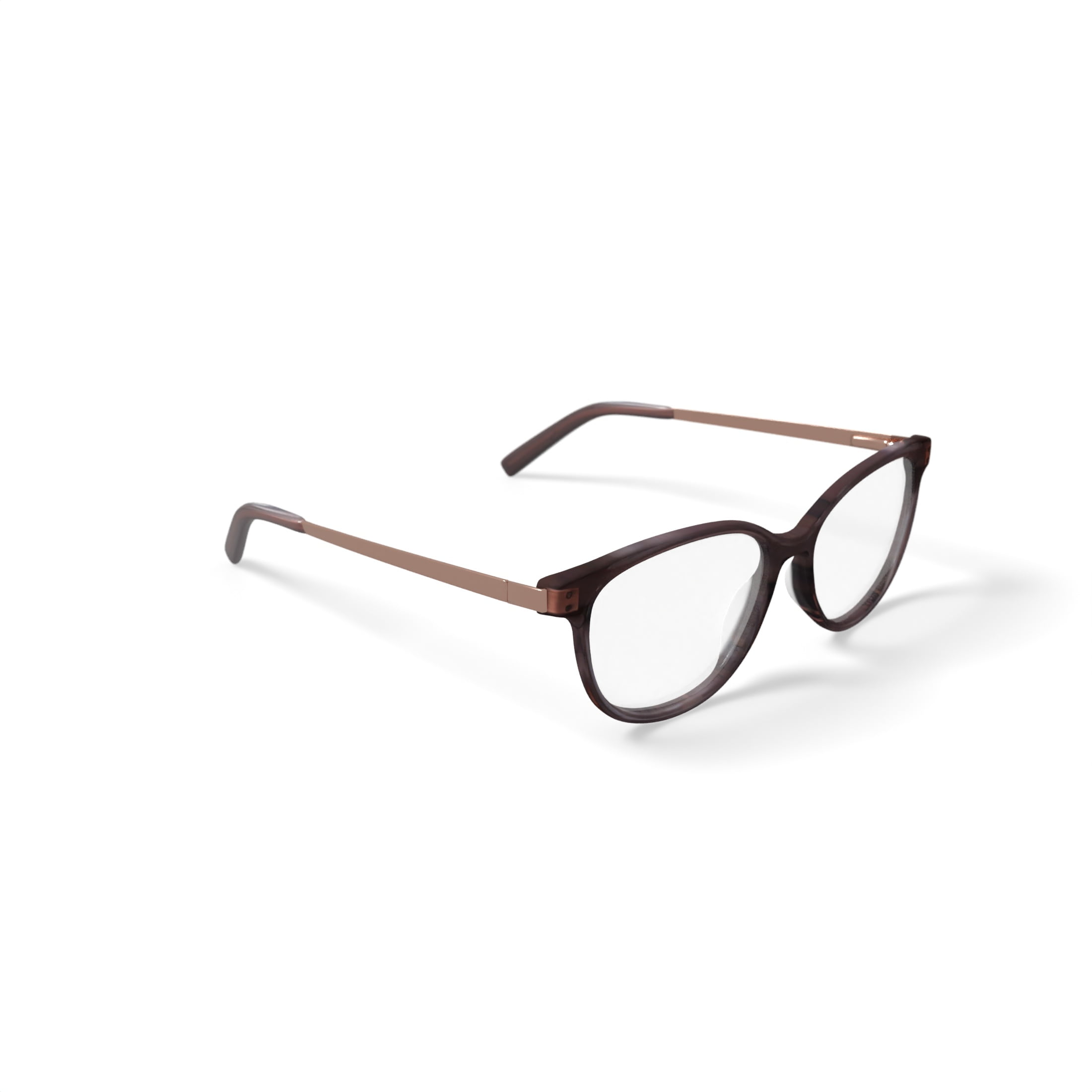 Bio Eyes Women's BE222 Calla Round Prescription Eyeglasses with Case, Brown