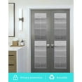 thumbnail image 6 of Grey Ombre Wooden Window Privacy Film Stained Glass Window Film Decorative Windows Cover Static Windows Cling for Glass Door Farmhouse Retro Gray Wood Gradient Stickers for Bathroom 29.5"x118", 6 of 7