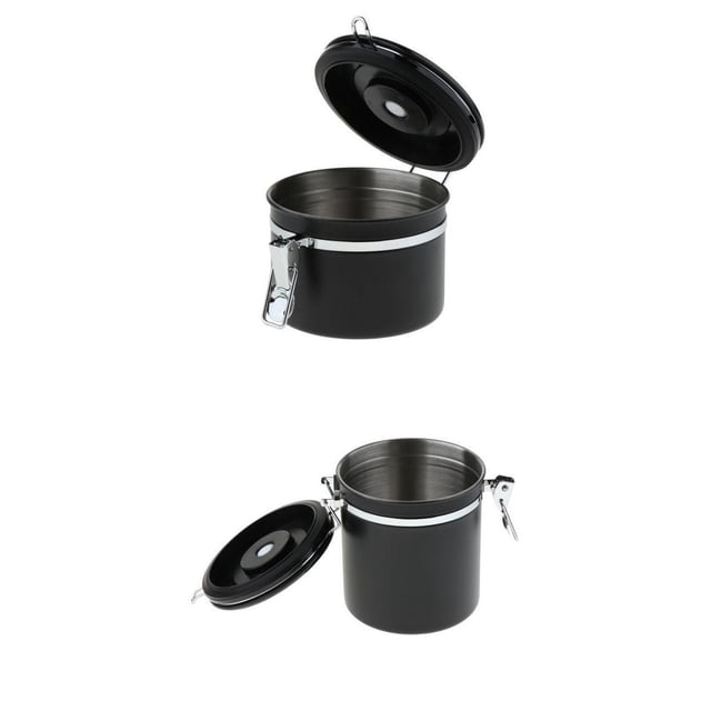 Olla Sellada Jarra de Azúcar de Té de Acero Inoxidable de 2 Tamaños con Válvula de Escape Sunnimix Caja de café hermética