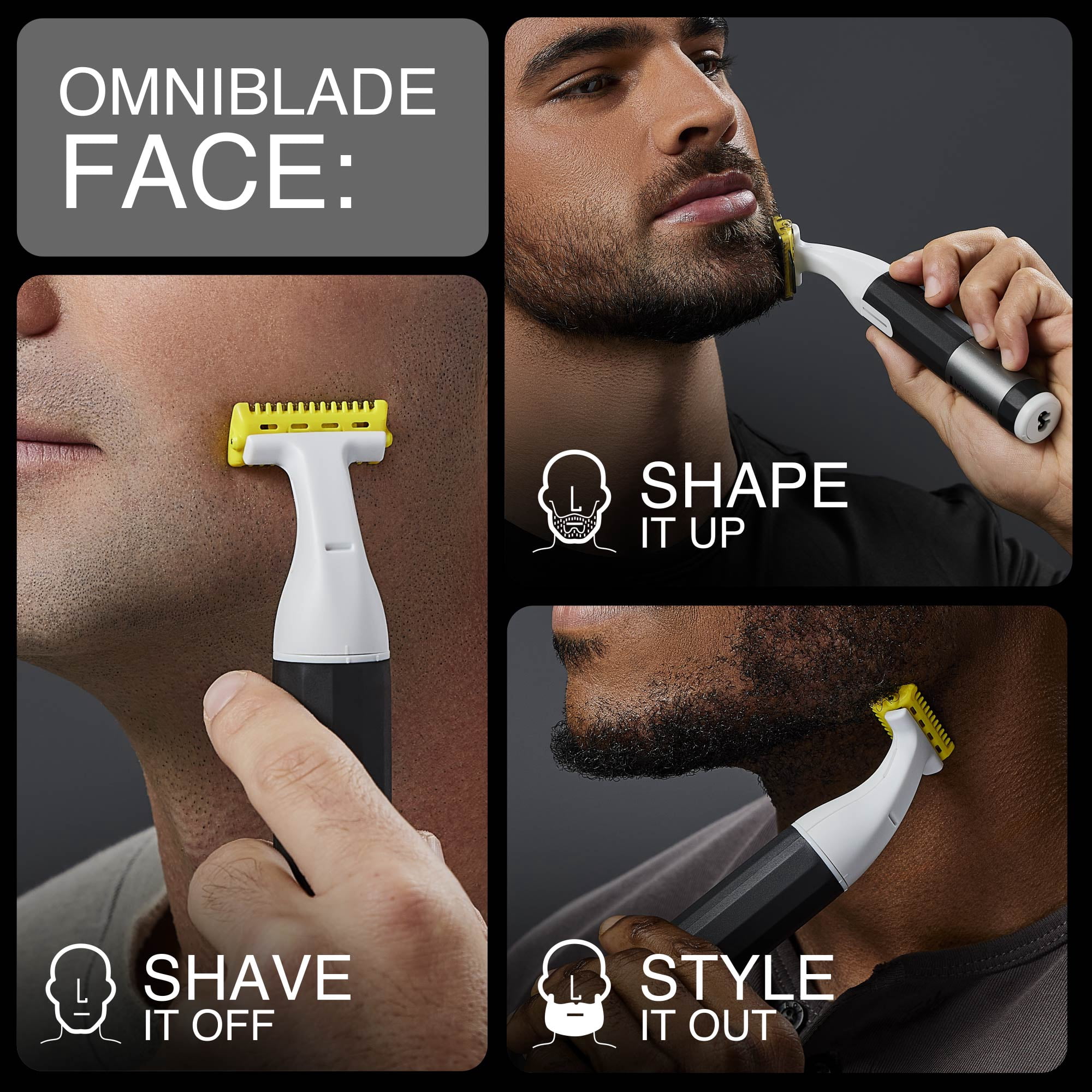 REM GROOMER, OMNIBLADE FACE, 2 IN 1