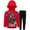Spiderman red, variant on Marvel Spider-Man Little Boys Fleece Pullover Hoodie and Pants Outfit Set Toddler to Big Kid