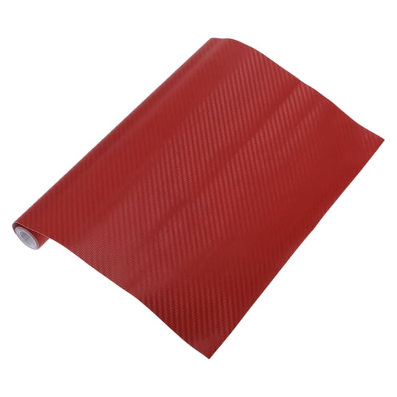 Película de envoltura de carbono 3D roja para automóvil 1ft x 5ft, cubierta de vinilo de 5.5mil, 1 pieza universal