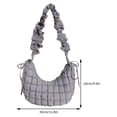 thumbnail image 3 of Bolso Bubble Cloud para Mujer Bolso Acolchado Acolchado Sólido Bolsos (gris), 3 of 9