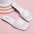 thumbnail image 4 of Women's Square Toe Open-Toe Flat Sandals, Non-Slip Slingback for Casual Wear, 4 of 6