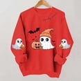 thumbnail image 5 of Tnhcen Women's Halloween Long Sleeve Crewneck Sweatshirt Plus Size Casual Fall Sweater Loose Fit Autumn Pullover Graphic Tee Y2K Streetwear, 5 of 5