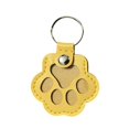 thumbnail image 1 of Pet Hair Keepsake, Paw-Shaped Leather Memorial Keyring for Dogs/Cats, Fur Storage Pendant, 1 of 7