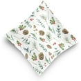 thumbnail image 5 of GZHJMY Christmas Pinecone Pillow Cover 16 x 16 Inch, Soft Decorative Cushion Case Square Throw Pillow Cover for Sofa Living Room Couch Home Decor, 5 of 7