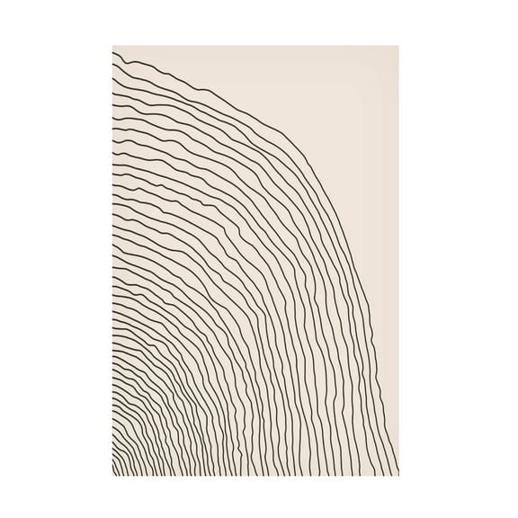 Trademark Fine Art jay stanley  Boho Lines Series 7 Canvas Wall Art