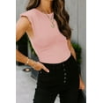thumbnail image 5 of REORIA Sleeveless Bodysuit for Women Crew Neck Casual Tank Tops with Pads Shoulder, 5 of 9