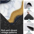 thumbnail image 3 of Blue Marble Gold Wave Pattern Kitchen Rugs Sets Of 3,Kitchen Runner Rugs Non Skid Washable,Decorative Kitchen Floor Mats for Kitchen,Sink,Laundry,17"x30"+ 17"x47" + 17"x59", 3 of 6