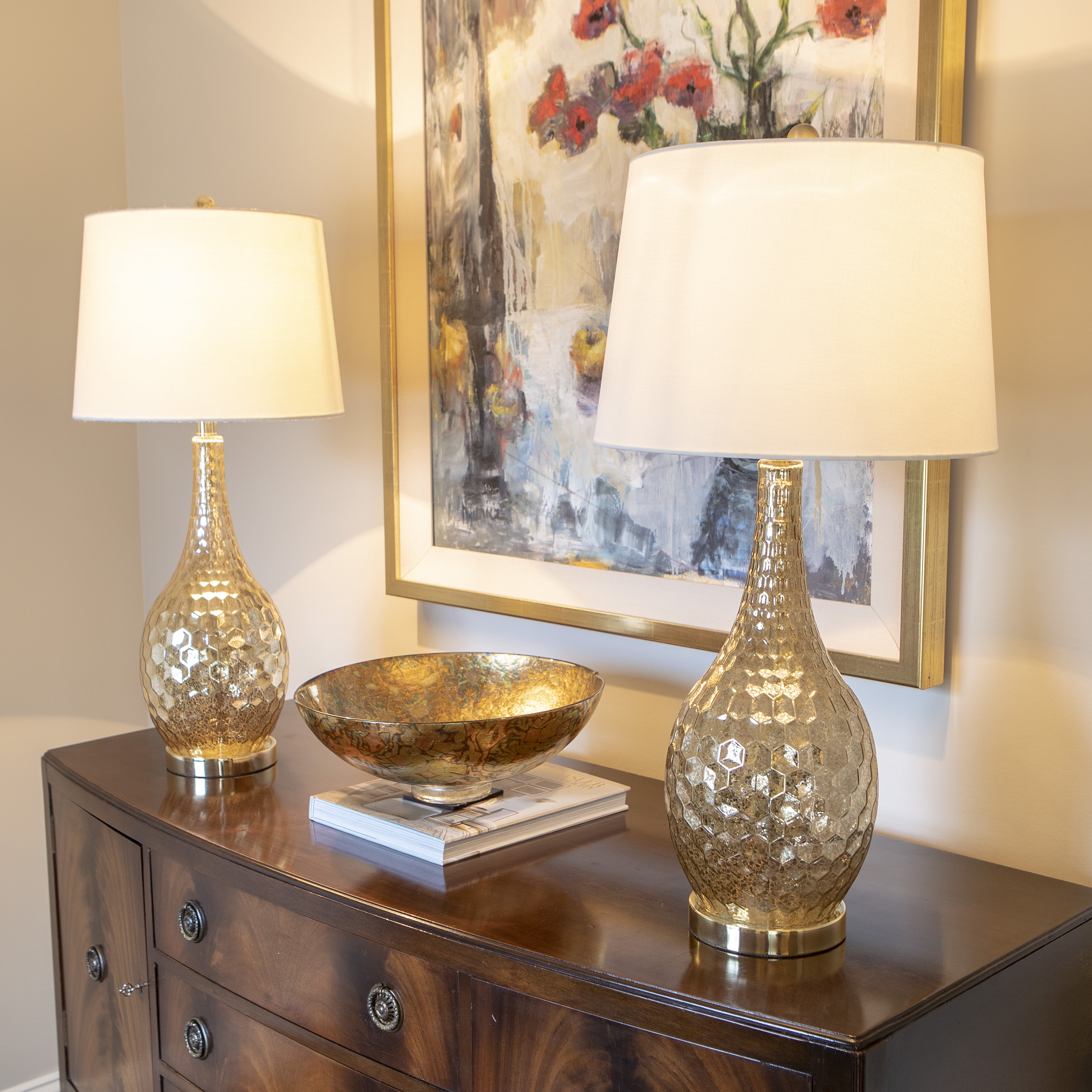 Décor Therapy Glass Genie Table Lamps, Multiple Finishes