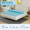 thumbnail image 3 of PayLessHere 2 Inch Gel Memory Foam Mattress Topper/Easy to Clean (King), 3 of 7