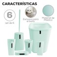 thumbnail image 3 of Kit de 6 Piezas para Baño | Juego de Accesorios para Baño Moderno | Conjunto de Accesorios de Plastico Para Baño | Set de 6 pzas para Baño, 3 of 5