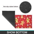 thumbnail image 6 of Red Christmas Gingerbread Man Pattern Kitchen Rugs Sets Of 2,Anti Fatigue Kitchen Mat Rugs Non Slip Washable,Decorative Kitchen Floor Mats for Kitchen,Sink,Laundry,17"x30"+17"x47", 6 of 7