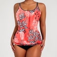 thumbnail image 2 of MKLEKYY Bikini Mujer Traje De Baño New Swimwear Split Women'S Printing Square Corner Tankini Swimwear Top, 2 of 5