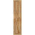 thumbnail image 2 of 10 3/4"W X 47"H Timbercraft Two 5 3/8" Boards Framed Board-N-Batten Shutters W/Z-Bar, Rough Sawn Western Red Cedar (Per Pair), 2 of 13
