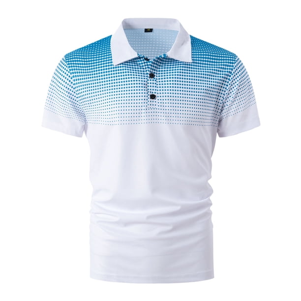 Playeras Hombre Cuello V Camiseta De Manga Corta Para Hombre Verano Casual Estampado De Lunares Camisas Festivas Tops