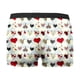 thumbnail image 4 of WILLBEST Ropa Interior Corta Informal para Hombre, Estilo San Valentín, con Estampado de Rosas Rojas Especiales, Cintura Media, 4 of 4