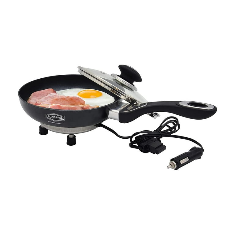 RoadPro 12 Volt Portable Electric Cooking Frying Pan with Non