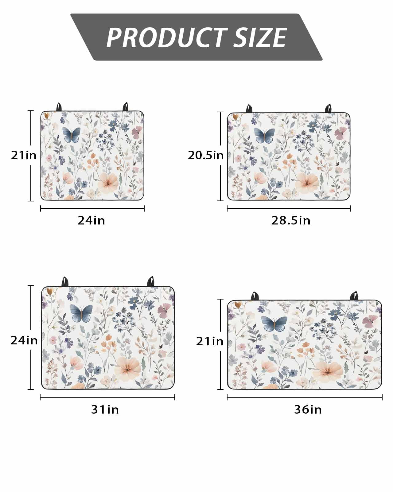 Stove Top Covers for Electric Stove, Watercolor Flower Glass Stovetop Cover Protector, Spring Farm Leaf Country Retro Plant Induction Cooktop Protector Oven Mat for Kitchen Countertop 31"x24"