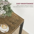 thumbnail image 5 of HOMCOM 3 Piece Dining Table Set for 2 Space Saving Kitchen Table Set Brown, 5 of 9