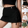 thumbnail image 1 of Sentmoon Shorts pour Femmes en Denim Extensible Taille Haute Shorts en Jean pour Femmes Mode à Boutons Coupe Régulière Shorts pour Femmes Décontractés 26-32, 1 of 7