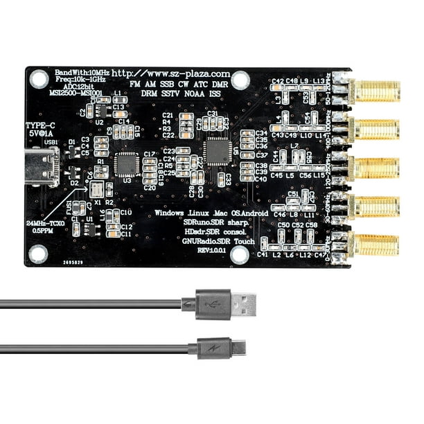 Rsp1 Msi2500 Msi001 Logiciel Simplifié Défini Récepteur 10Khz-1Ghz Amateur Réception Moudle Circuit Bricolage Accessoires Électroniques