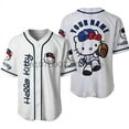 thumbnail image 6 of WDAIDJ 2024 Hello Kitty Baseball Lovely Personalized Cartoon Print Baseball Jersey Shirts Outdoor Sports Casual Men Women Kids Tops, 6 of 14