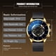 thumbnail image 3 of Reloj Geneva De Negocios Con Correa De Malla Azul De Acero Inoxidable Para Hombres, 3 of 4