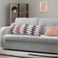 thumbnail image 2 of Harlow Hill Nomad 14" x 36" Geometric Adult Decorative Throw Pillow Cover, Ice White/Multicolor, 2 of 9
