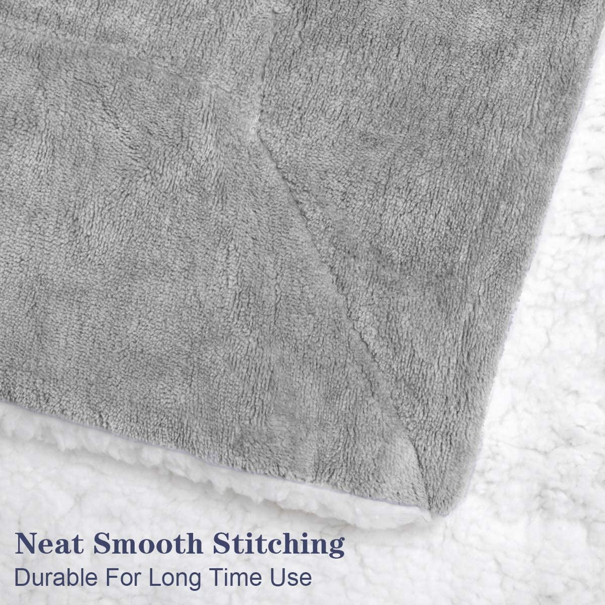 Deandawn Light Gray Blanket Throw 50 X61 Super Warm Sherpa Blanket Fuzzy Thick Fleece Blankets For All Season Extra Soft For Bed Couch Other Throw50