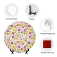 thumbnail image 4 of Daiia Easter Egg Printed Pattern Ceramic Plate Dinner Plates Bone China Decorative Plates with Display Stand Art Ceramic Ornaments for Wall Hanging Decoration-7in, 4 of 6
