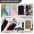 thumbnail image 7 of POLERO Brown Wooden Pattern RV Door Window Shade Easy to Install Privacy Protection RV Window Cover Sun Blackout for Camper Trailer (17.3x26 inch), 7 of 7