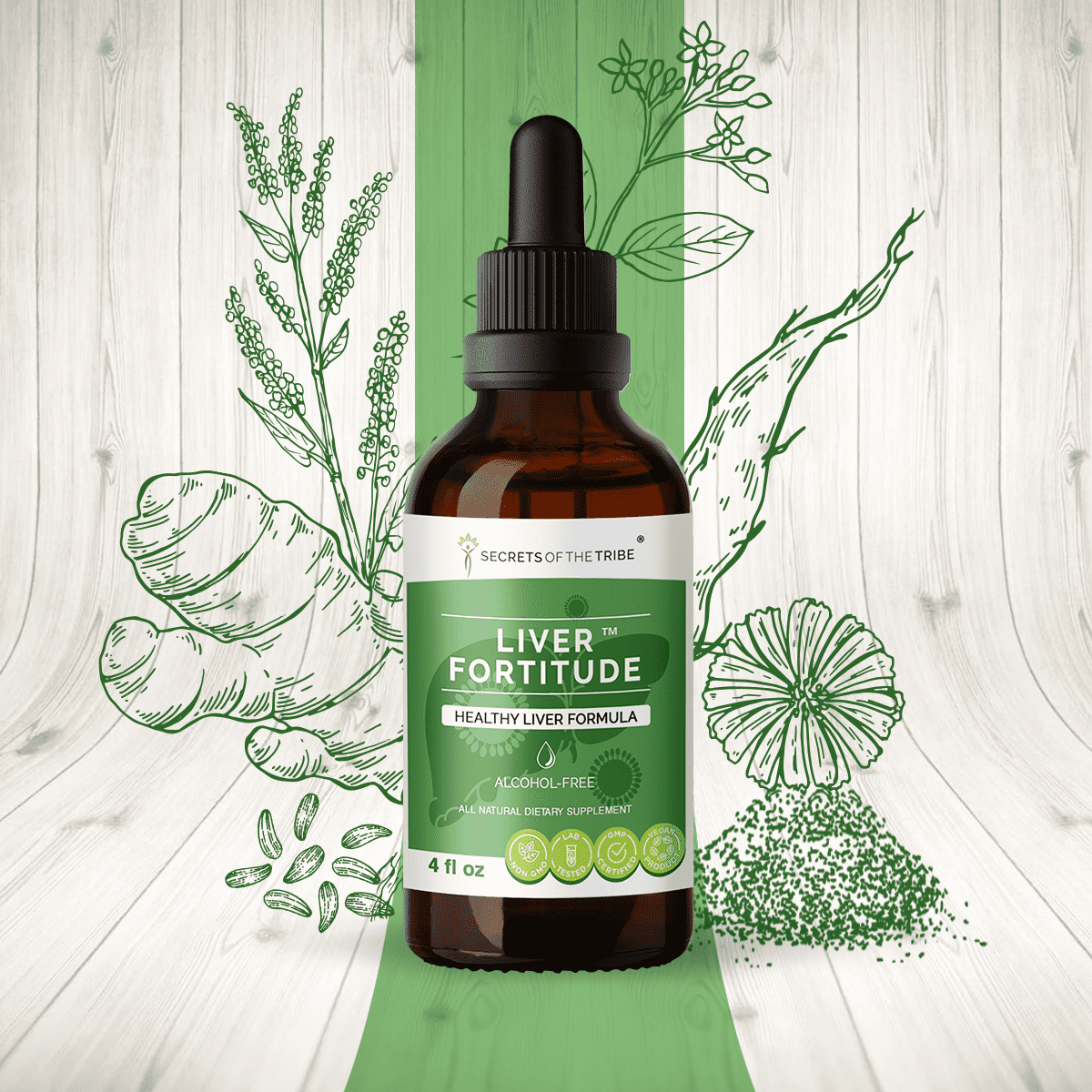 Liver Fortitude AlcoholFREE Extract, Tincture, Glycerite Milk Thistle