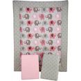 thumbnail image 2 of Little Bedding by NoJo Elephant Time 3-Piece Portable Crib Bedding Set, Pink, 2 of 4