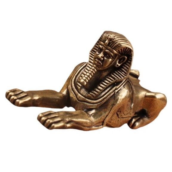 Egyptians Styles Sphinx Statue Figurines Brass Sphinx Figurines Decorative Objects Table Centerpieces for Home Decorations