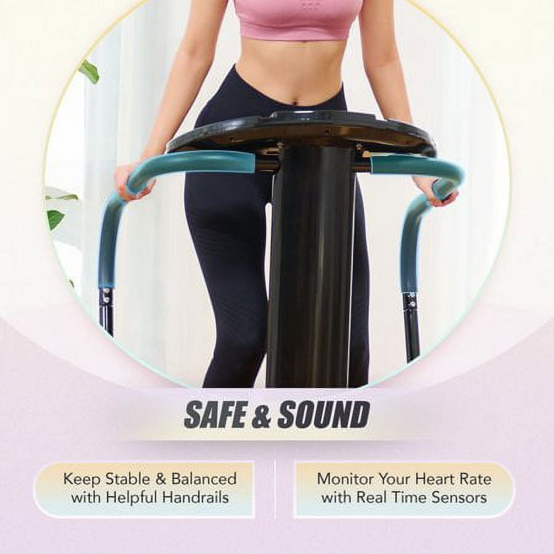 2000W Vibration Plate Fitness Equipment Workout Whole Body Exercise Machine with MP3 Player Black Walmart