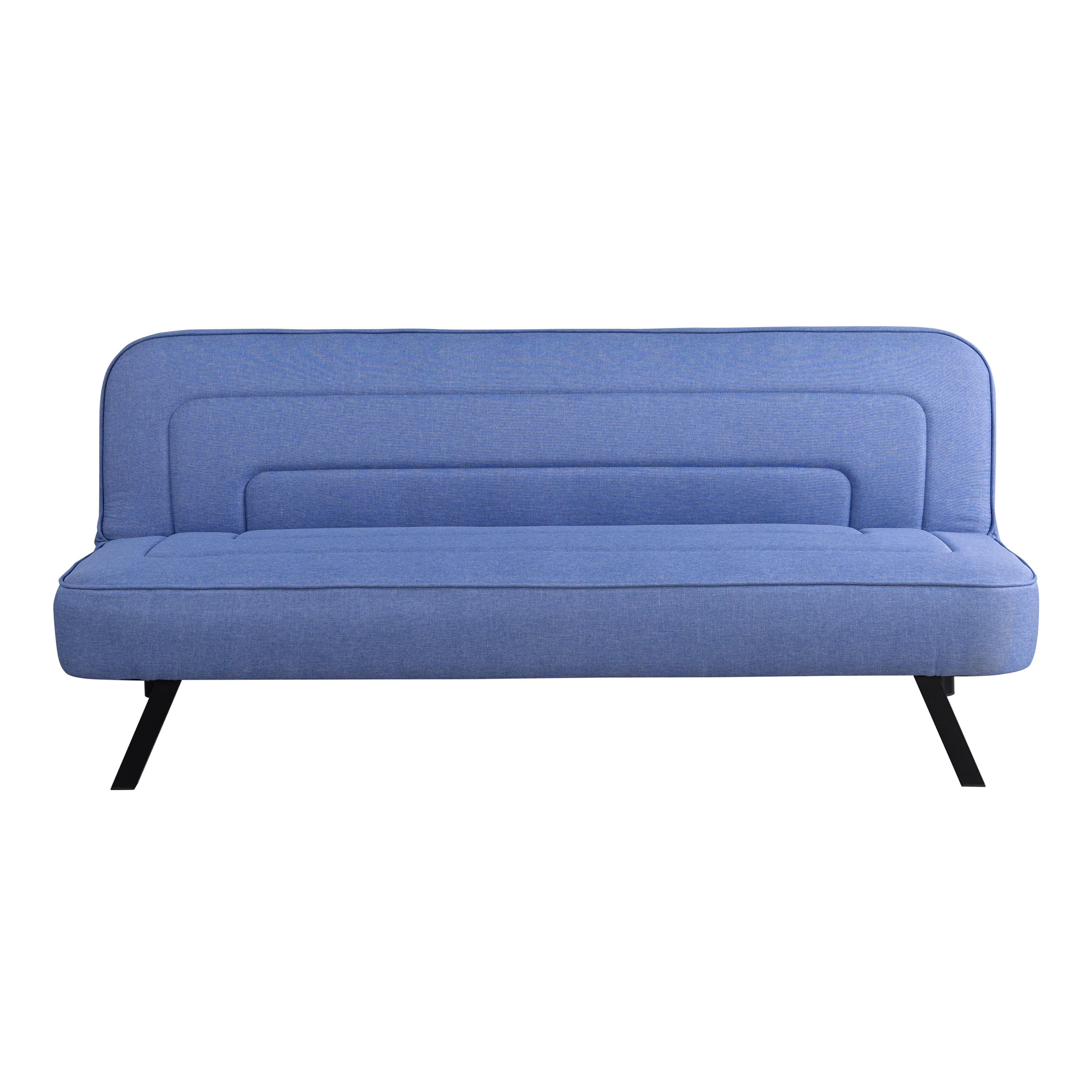 Serta Fletcher Modern Twin Futon, Blue Woven Fabric