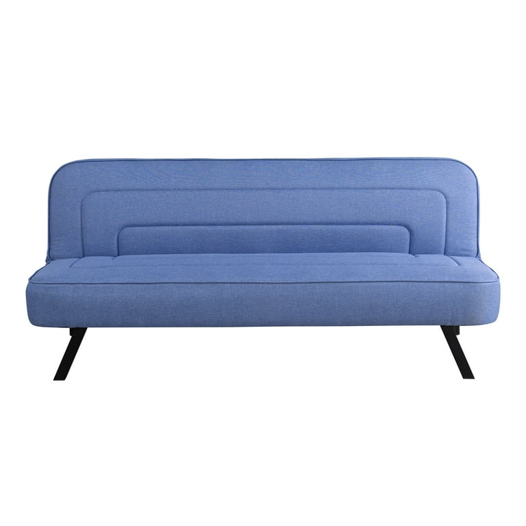 Serta Fletcher Modern Twin Futon, Blue Woven Fabric - Walmart.com
