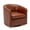 Caramel, variant on Comfort Pointe Tyler Faux Leather Solid Armchair, Caramel