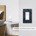 thumbnail image 3 of Dark Black Pattern Light Switch Cover Decorative Switch Plates and Outlet Covers Wall Plates for Electrical Kitchen Home Office Art Decor, 3 of 5